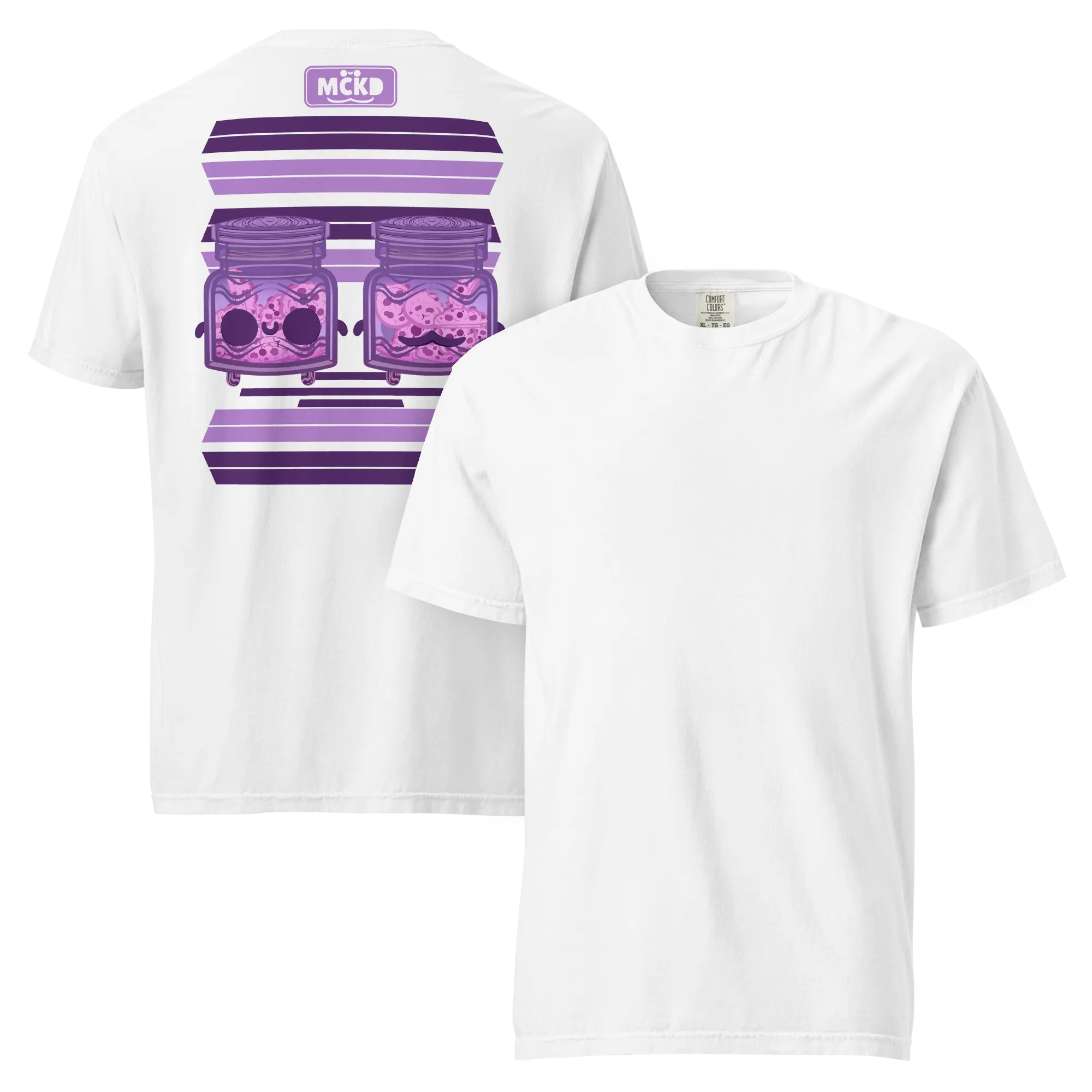 Cooki Back 0 - Heavy Cotton Shirt t-shirt colorway preview: White — mckd.studio
