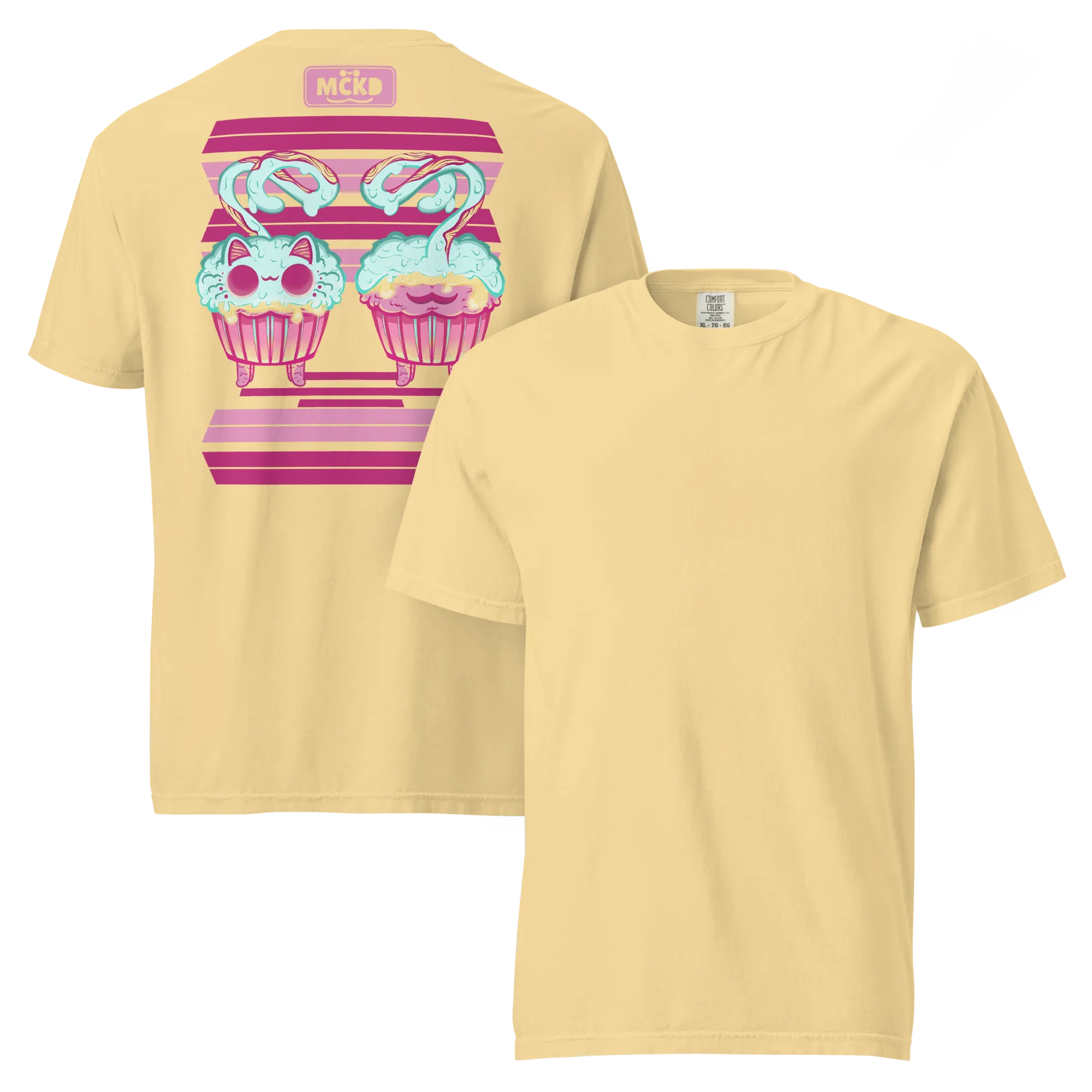 Cupi Back 0 - Heavy Cotton Shirt t-shirt colorway preview: Butter — mckd.studio
