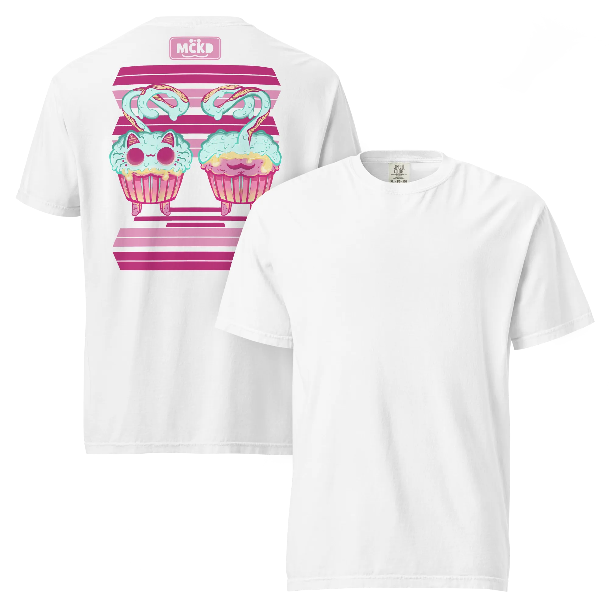 Cupi Back 0 - Heavy Cotton Shirt t-shirt colorway preview: White — mckd.studio