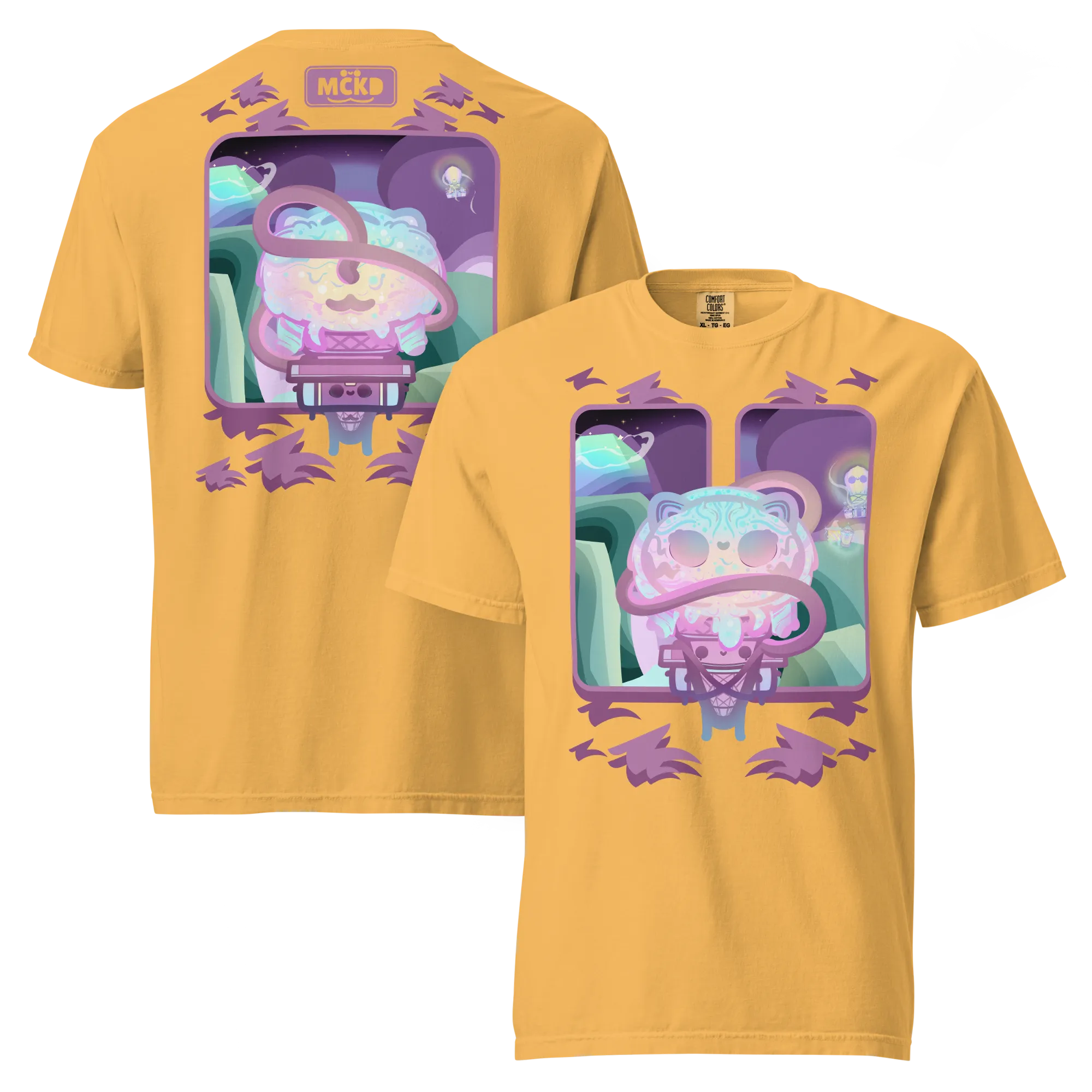 Melti 0 - Heavy Cotton Shirt t-shirt colorway preview: Mustard — mckd.studio