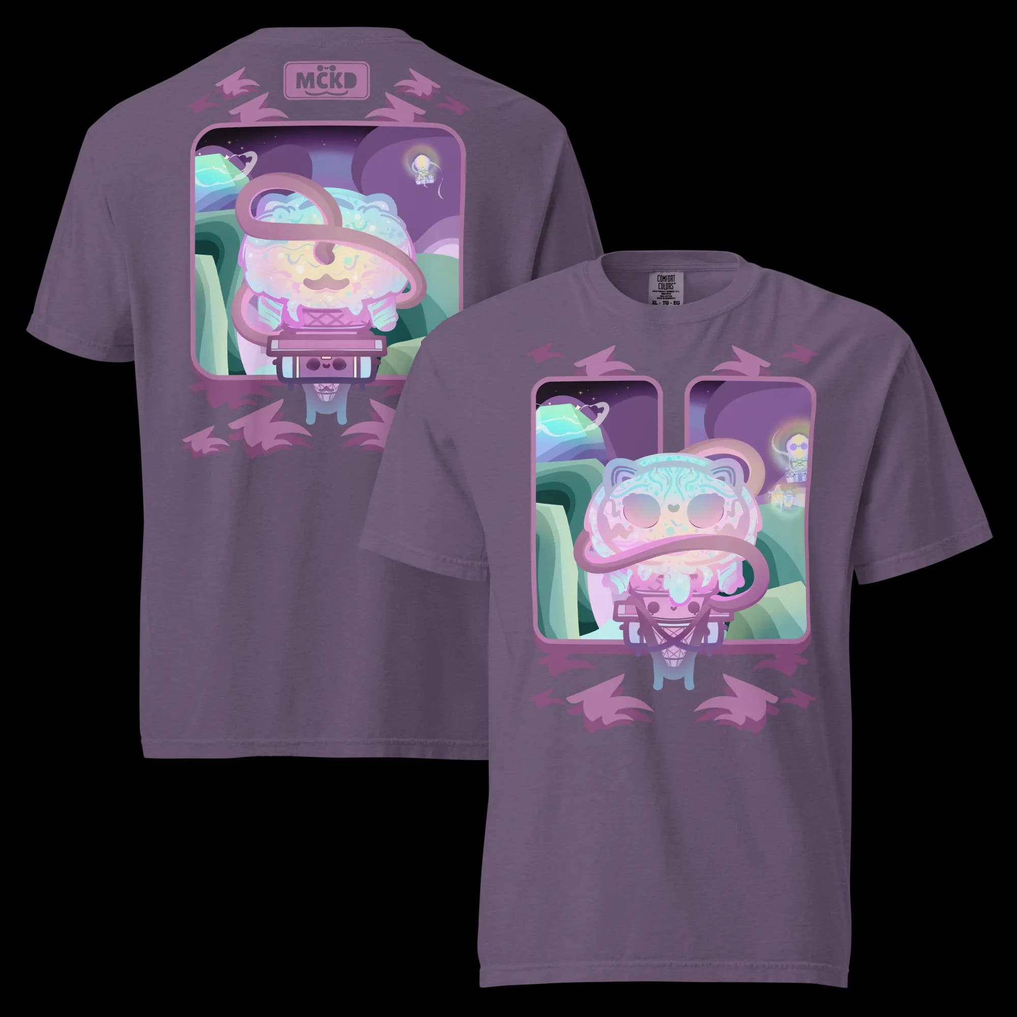 Melti 0 - Heavy Cotton Shirt t-shirt colorway preview: Grape — mckd.studio