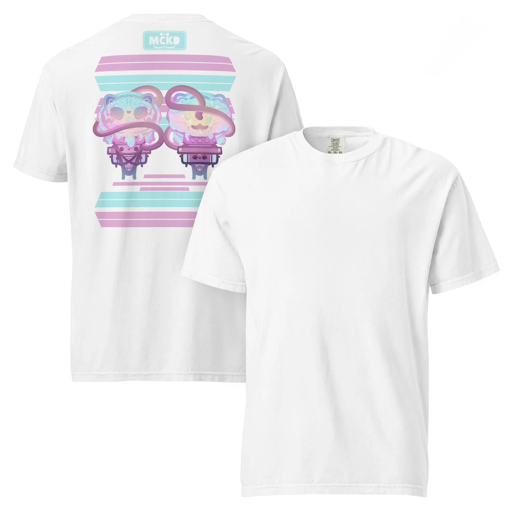 Melti Back 0 - Heavy Cotton Shirt t-shirt colorway preview: White — mckd.studio