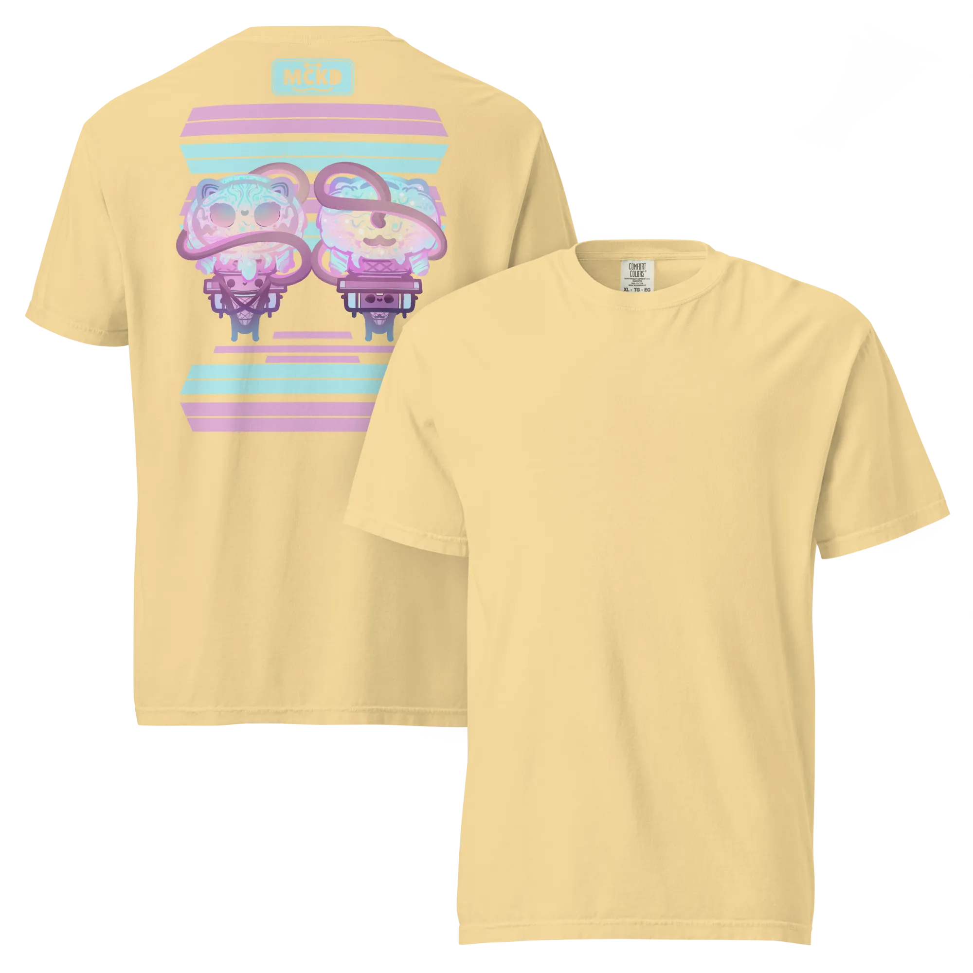 Melti Back 0 - Heavy Cotton Shirt t-shirt colorway preview: Butter — mckd.studio