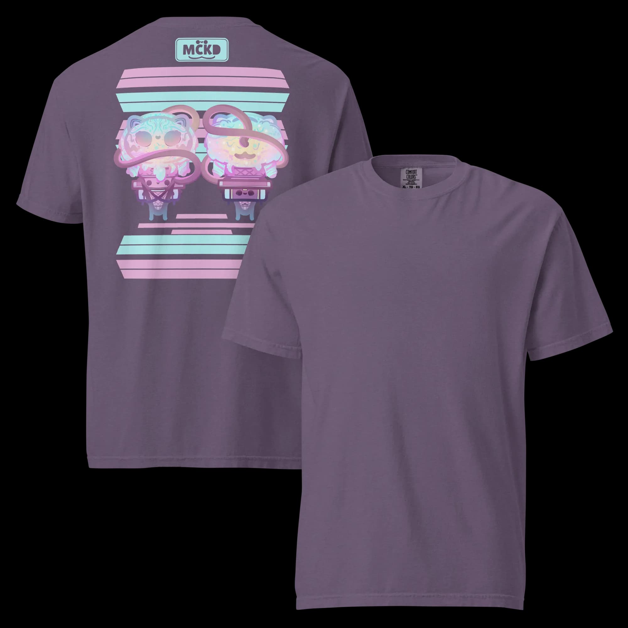 Melti Back 0 - Heavy Cotton Shirt t-shirt colorway preview: Grape — mckd.studio