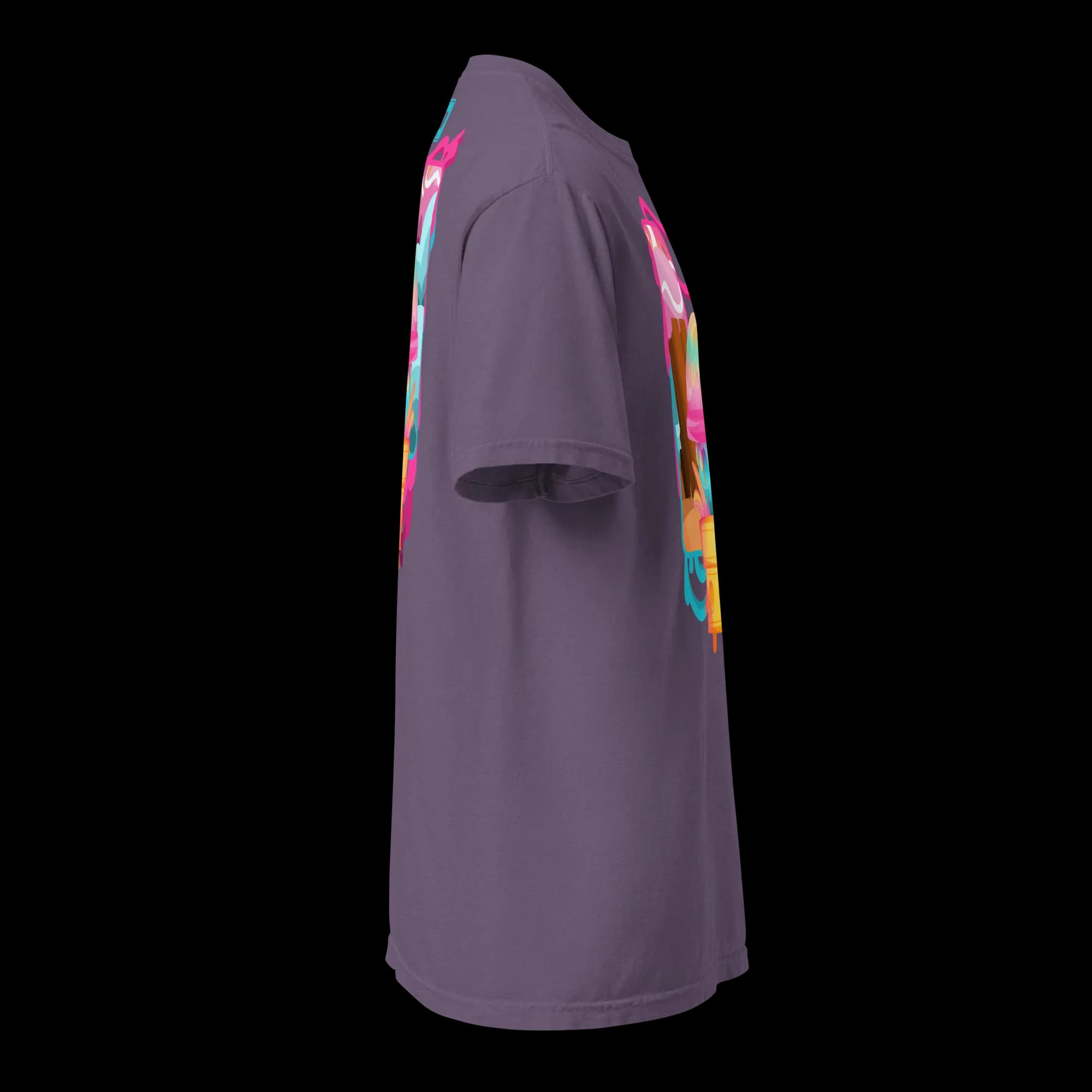 Side profile and t-shirt fit preview — Mushi 0 - Heavy Cotton Shirt — Machikoulidana / mckd.studio