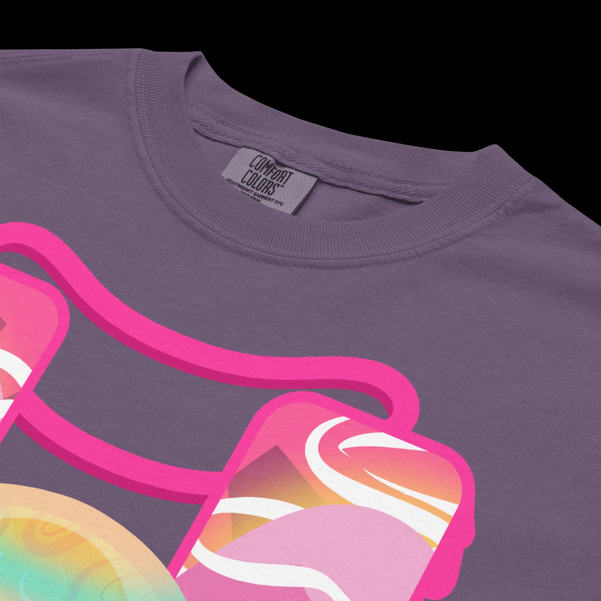 Close-up on front print design details — Mushi 0 - Heavy Cotton Shirt — Machikoulidana / mckd.studio